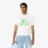 Męski T-shirt z grubej bawełny z nadrukiem Męski T-shirt z grubej bawełny z nadrukiem
