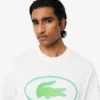 Męski T-shirt z grubej bawełny z nadrukiem Męski T-shirt z grubej bawełny z nadrukiem