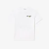 Męski T-shirt z grubej bawełny z nadrukiem na plecach Męski T-shirt z grubej bawełny z nadrukiem na plecach