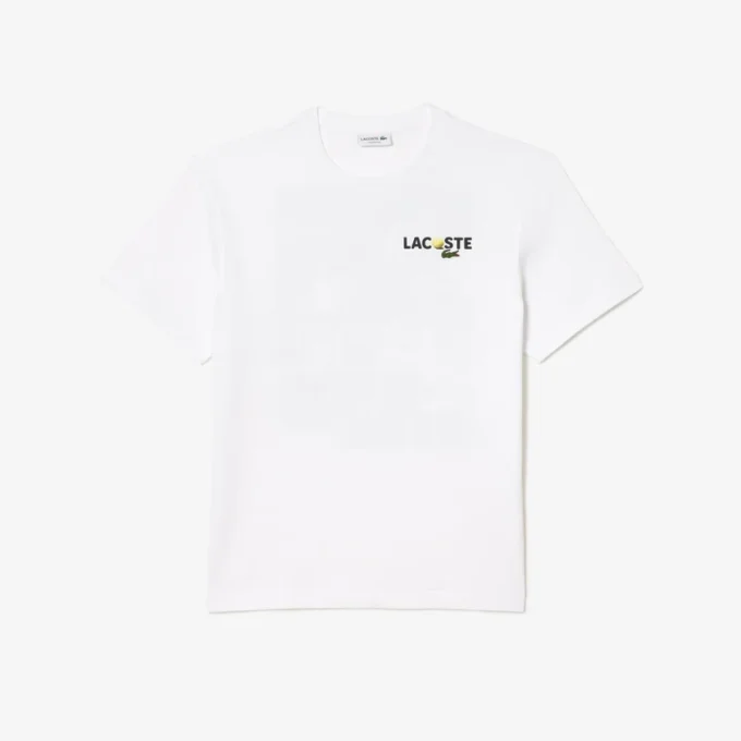 Męski T-shirt z grubej bawełny z nadrukiem na plecach Męski T-shirt z grubej bawełny z nadrukiem na plecach
