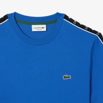 Męski T-shirt z logo i paskami