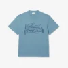 Męski T-shirt z nadrukiem z bawełnianego dżerseju Męski T-shirt z nadrukiem z bawełnianego dżerseju