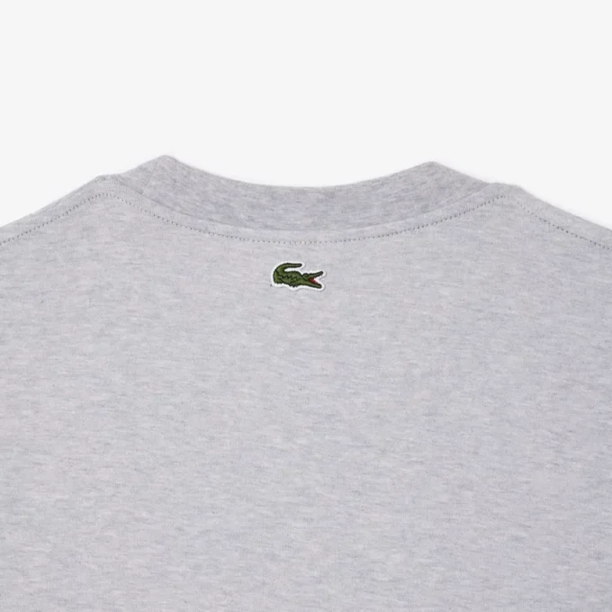 Męski T-shirt z nadrukiem z grubej bawełny o luźnym kroju Męski T-shirt z nadrukiem z grubej bawełny o luźnym kroju