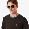 Męski T-shirt z paskiem w szyi, wyprodukowany we Francji Męski T-shirt z paskiem w szyi, wyprodukowany we Francji