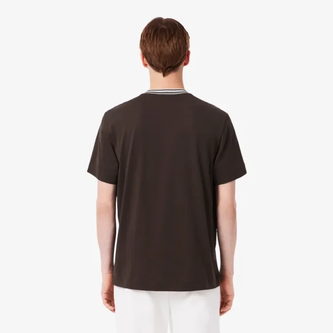 Męski T-shirt z paskiem w szyi, wyprodukowany we Francji Męski T-shirt z paskiem w szyi, wyprodukowany we Francji