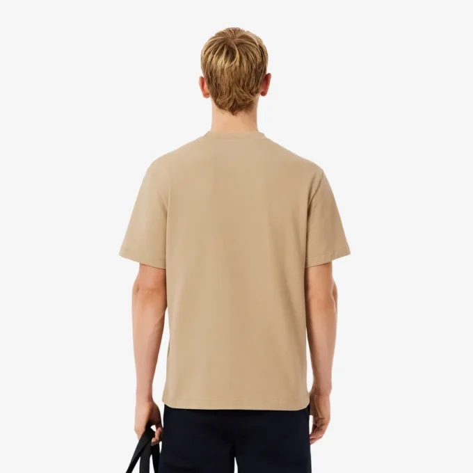Męski T-shirt z prążkowanym dekoltem Petit Piqua Męski T-shirt z prążkowanym dekoltem Petit Piqua