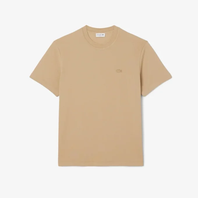 Męski T-shirt z prążkowanym dekoltem Petit Piqua Męski T-shirt z prążkowanym dekoltem Petit Piqua