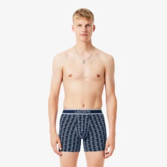 Męskie bokserki z nadrukiem Monogram w zestawie 3 sztuki