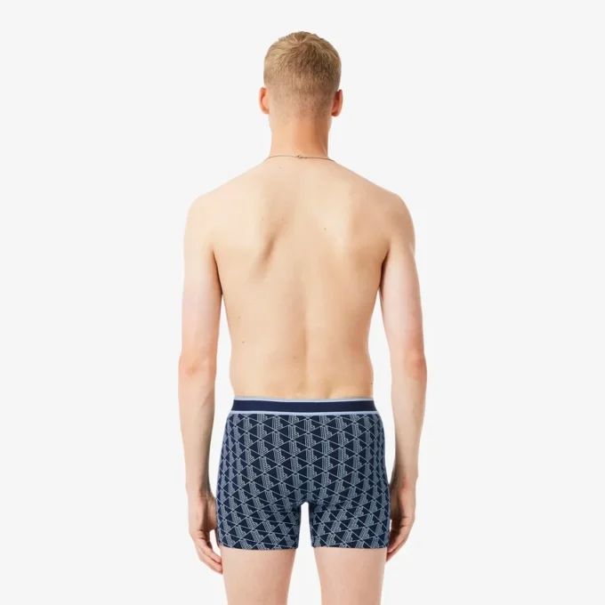 Męskie bokserki z nadrukiem Monogram w zestawie 3 sztuki Męskie bokserki z nadrukiem Monogram w zestawie 3 sztuki
