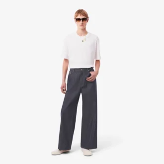 Męskie dżinsy z szerokimi nogawkami i selvedge