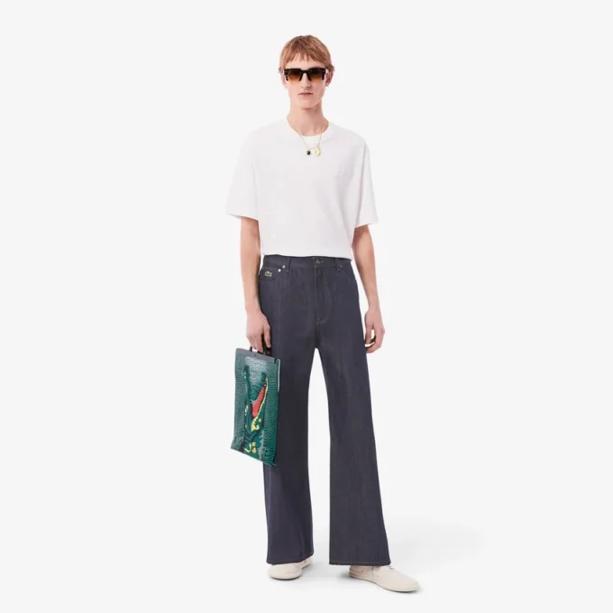 Męskie dżinsy z szerokimi nogawkami i selvedge Męskie dżinsy z szerokimi nogawkami i selvedge