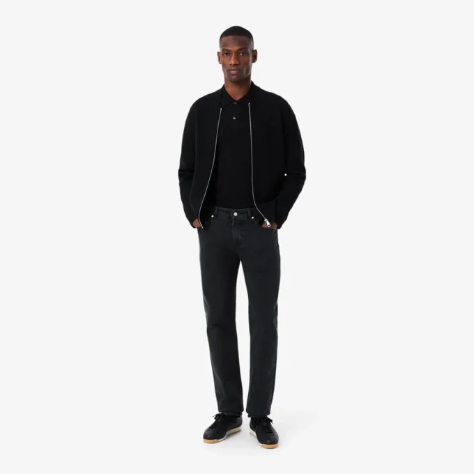 Męskie jeansy slim fit z 5 kieszeniami w kolorze indygo