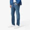 Męskie jeansy slim fit z 5 kieszeniami w kolorze indygo