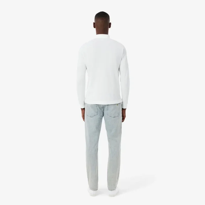 Męskie jeansy slim fit z 5 kieszeniami w kolorze indygo