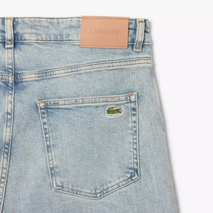 Męskie jeansy slim fit z 5 kieszeniami w kolorze indygo
