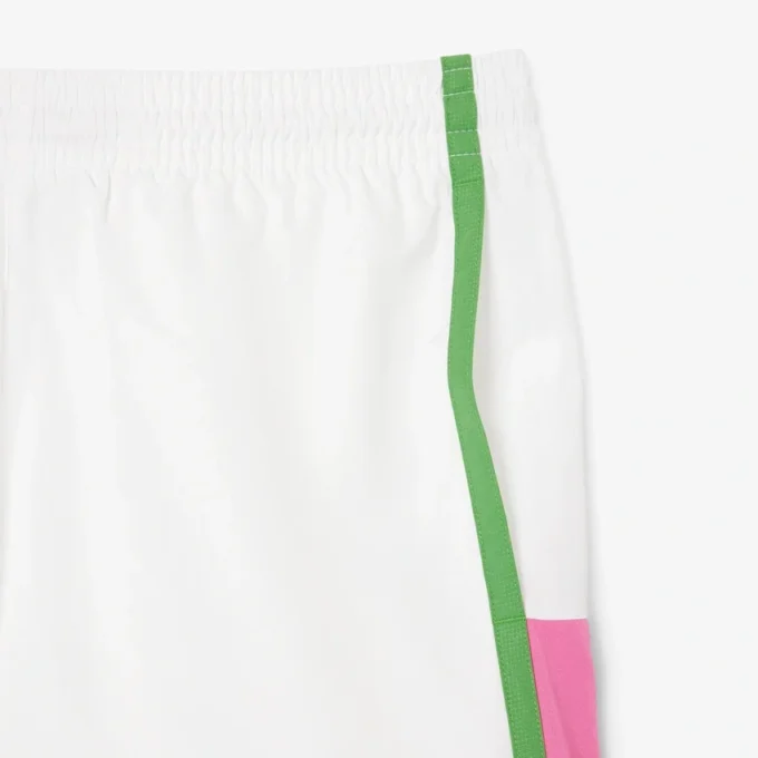 Męskie lekkie szorty tenisowe w paski w stylu color block Męskie lekkie szorty tenisowe w paski w stylu color block