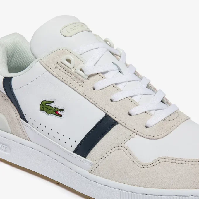 Męskie skórzane Sneakersy z paskiem T-Clip Męskie skórzane Sneakersy z paskiem T-Clip