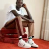 Męskie skórzane Sneakersy z paskiem T-Clip Męskie skórzane Sneakersy z paskiem T-Clip