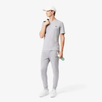 Męskie spodnie dresowe z dżerseju o kroju slim fit
