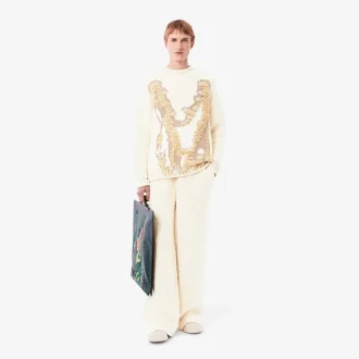 Męskie spodnie dresowe z dzianiny oversize z kolekcji Runway