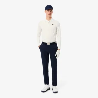 Męskie spodnie golfowe slim fit z wodoodporną warstwą termiczną
