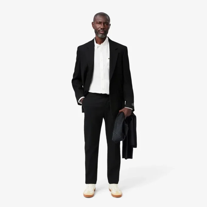 Męskie spodnie slim fit z elastycznej bawełny