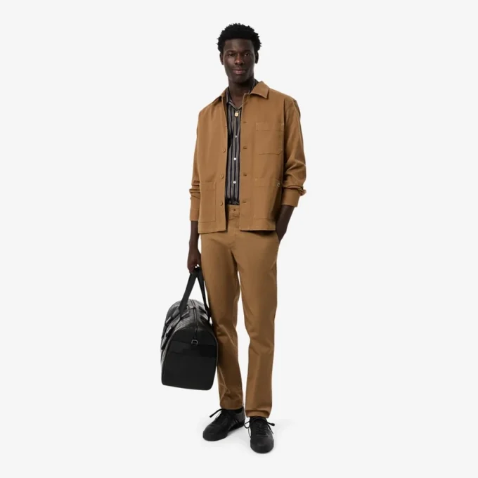 Męskie spodnie slim fit z elastycznej bawełny Męskie spodnie slim fit z elastycznej bawełny