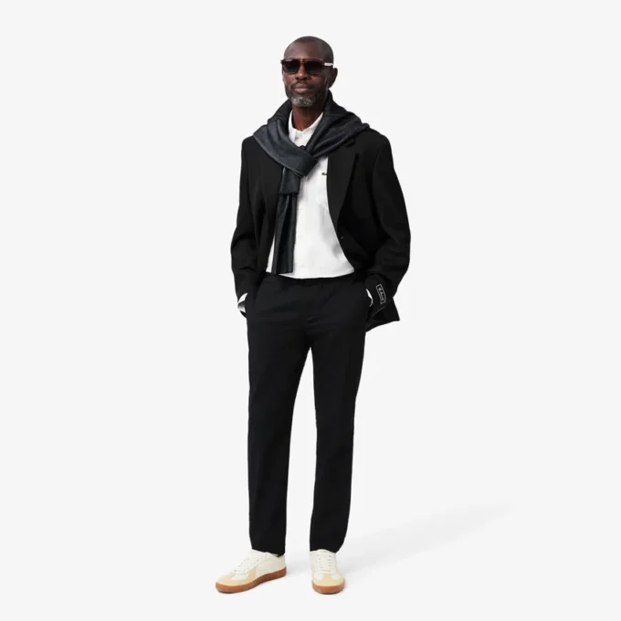 Męskie spodnie slim fit z elastycznej bawełny