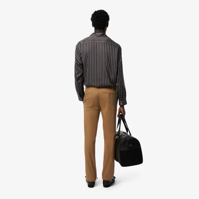 Męskie spodnie slim fit z elastycznej bawełny Męskie spodnie slim fit z elastycznej bawełny