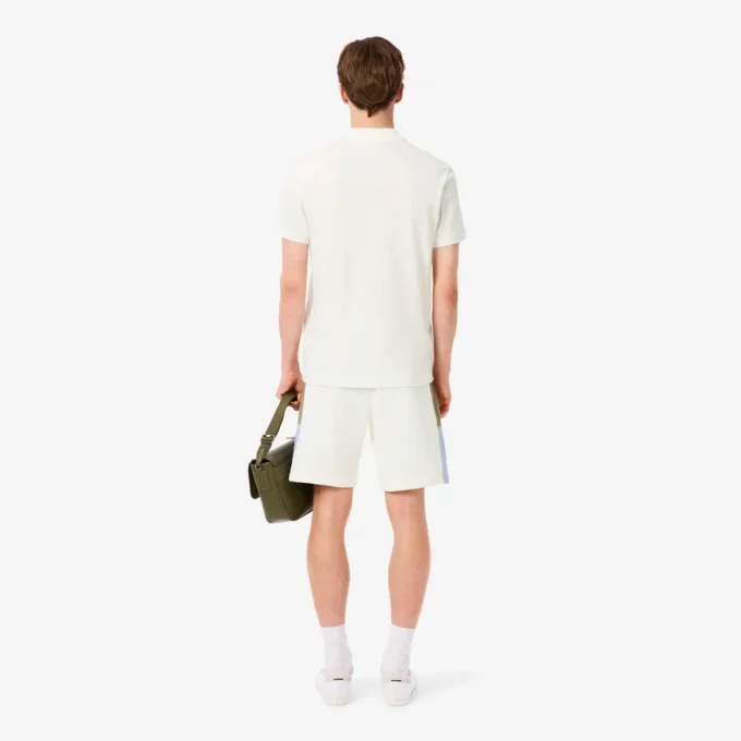 Męskie szorty z polaru w stylu colorblock Męskie szorty z polaru w stylu colorblock