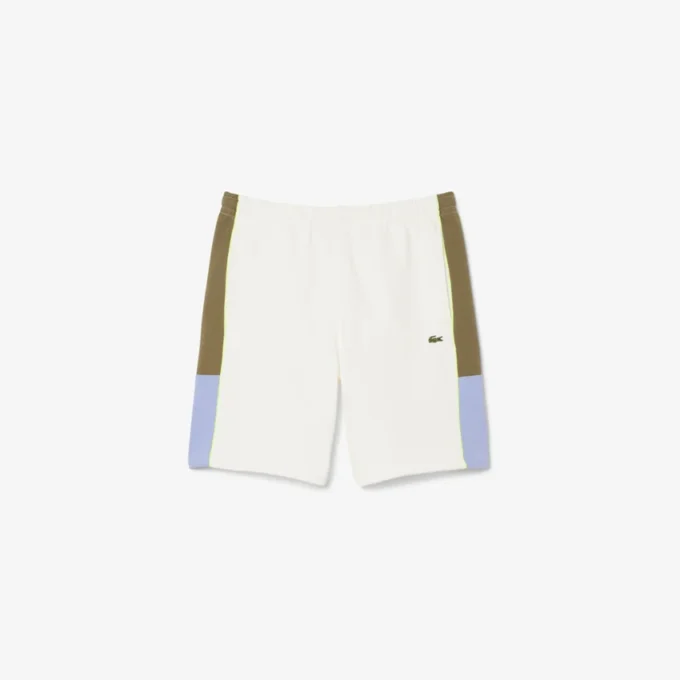 Męskie szorty z polaru w stylu colorblock Męskie szorty z polaru w stylu colorblock