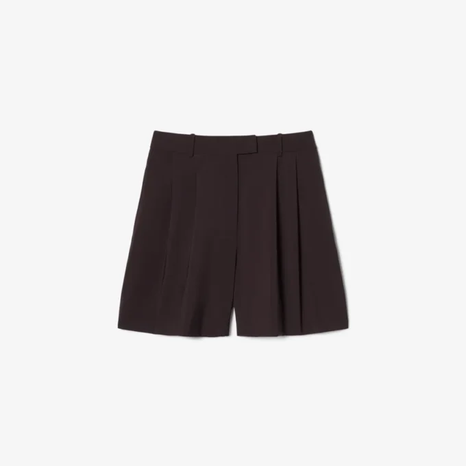 Oversize’owe bermudy z plisami z mieszanki wełny The Blend Oversize’owe bermudy z plisami z mieszanki wełny The Blend