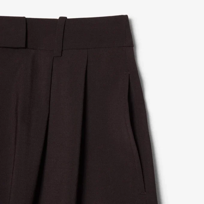 Oversize’owe bermudy z plisami z mieszanki wełny The Blend Oversize’owe bermudy z plisami z mieszanki wełny The Blend