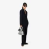 Oversize’owe, luźne spodnie z piqué Oversize’owe, luźne spodnie z piqué