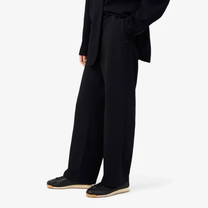 Oversize’owe, luźne spodnie z piqué Oversize’owe, luźne spodnie z piqué