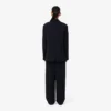 Oversize’owe, luźne spodnie z piqué Oversize’owe, luźne spodnie z piqué