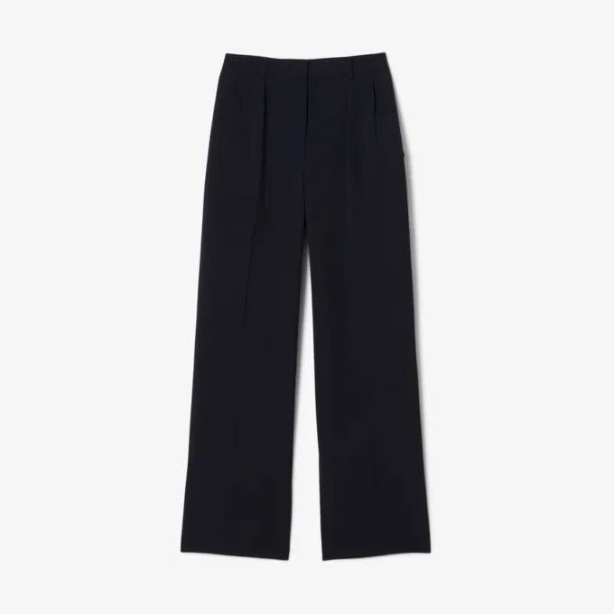 Oversize’owe, luźne spodnie z piqué Oversize’owe, luźne spodnie z piqué
