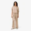 Oversize’owe spodnie z elastycznego satynu Oversize’owe spodnie z elastycznego satynu