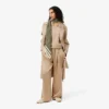 Oversize’owe spodnie z elastycznego satynu Oversize’owe spodnie z elastycznego satynu