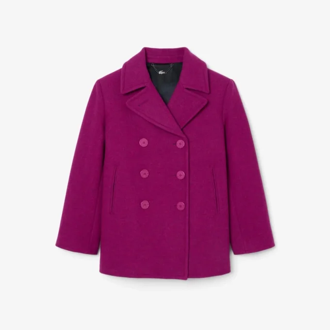 Płaszcz typu peacoat z wełny slubowej z kolekcji Runway