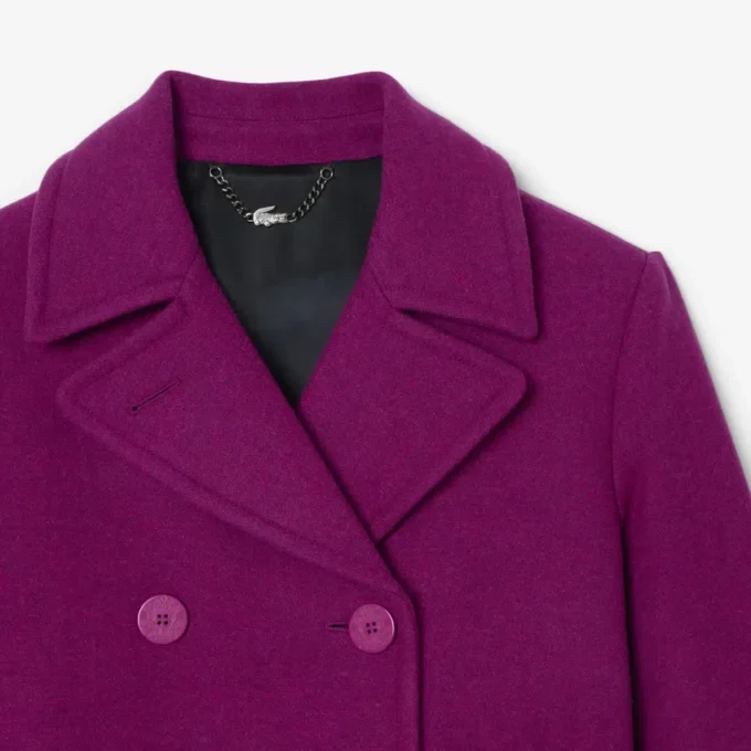 Płaszcz typu peacoat z wełny slubowej z kolekcji Runway