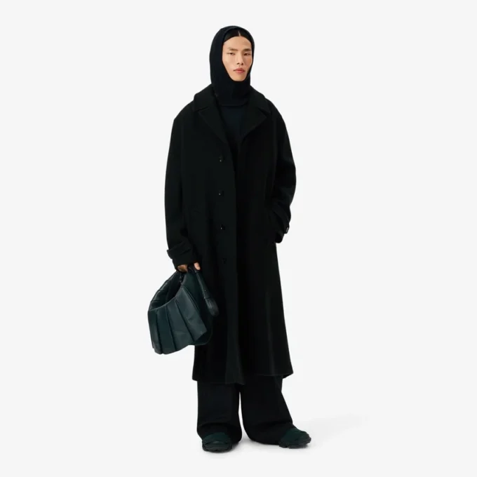 Płaszcz z gotowanej wełny z kolekcji Runway Płaszcz z gotowanej wełny z kolekcji Runway
