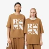 Satynowy T-shirt z nadrukiem z kolekcji Runway Satynowy T-shirt z nadrukiem z kolekcji Runway