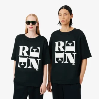 Satynowy T-shirt z nadrukiem z kolekcji Runway