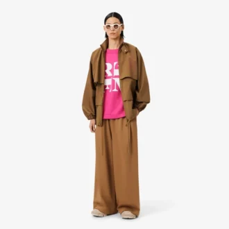 Satynowy T-shirt z nadrukiem z kolekcji Runway