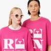 Satynowy T-shirt z nadrukiem z kolekcji Runway Satynowy T-shirt z nadrukiem z kolekcji Runway