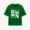 Satynowy T-shirt z nadrukiem z kolekcji Runway Satynowy T-shirt z nadrukiem z kolekcji Runway