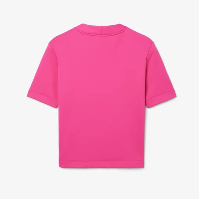Satynowy T-shirt z nadrukiem z kolekcji Runway Satynowy T-shirt z nadrukiem z kolekcji Runway