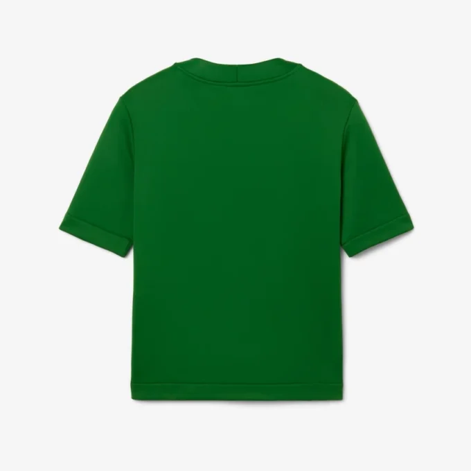 Satynowy T-shirt z nadrukiem z kolekcji Runway Satynowy T-shirt z nadrukiem z kolekcji Runway