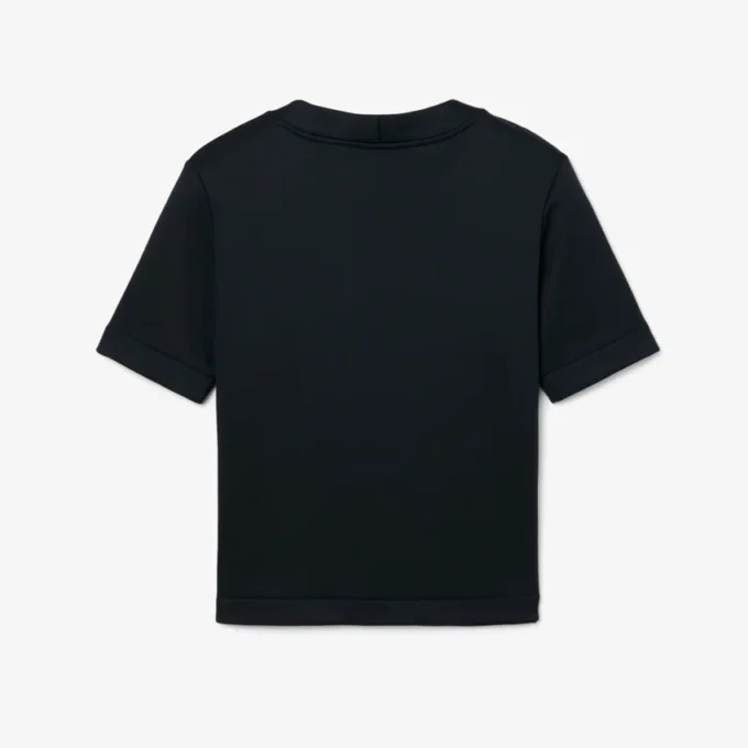 Satynowy T-shirt z nadrukiem z kolekcji Runway Satynowy T-shirt z nadrukiem z kolekcji Runway